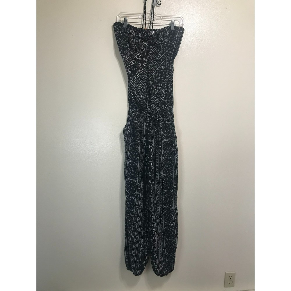 Blugirl Black/White Bandeau Halter Jumpsuit, Size L